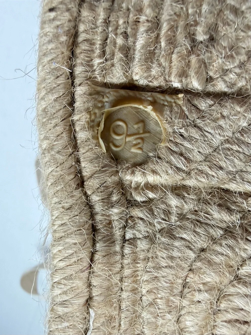 Tory Burch Jackie Espadrille Wedge Natural Canvas Lace-Up 9.5 Spain